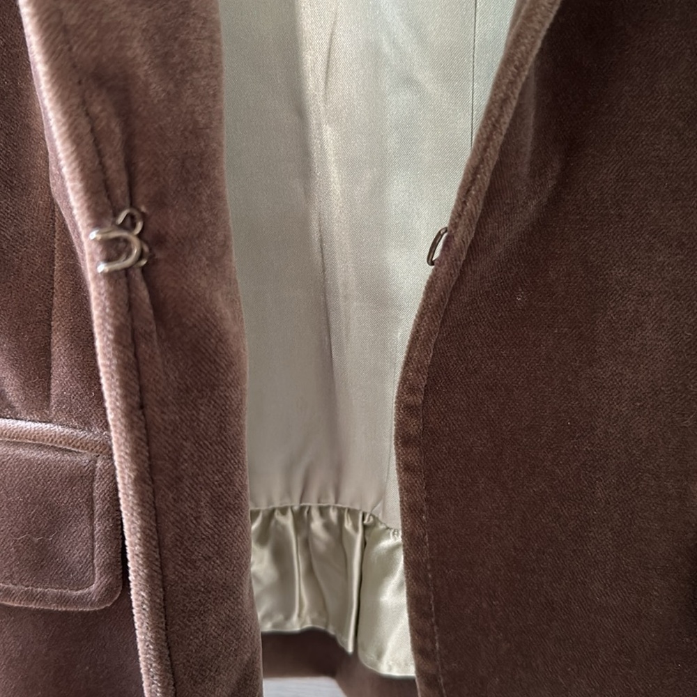 Vintage J.CREW Ecole Velvet Blazer - Picture 5 of 8